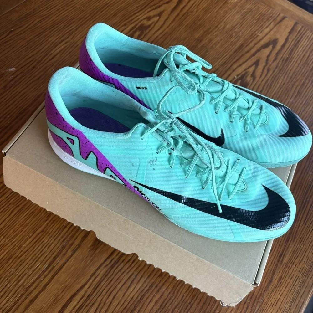 Size 13 Nike Zoom Mercurial Vapor 15‎ IC Indoor Soccer Shoes Futsal DJ5633-300